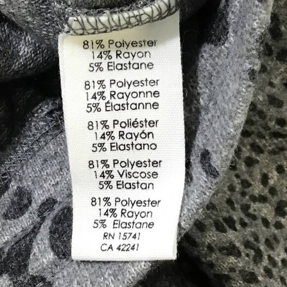 P.J. Salvage XS Gray Animal Print Lounge Jogger Pants Pajama Bottoms NWT B63 - Picture 7 of 9